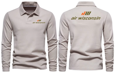 AIR WISCONSIN LONG SLEEVE POLO 1